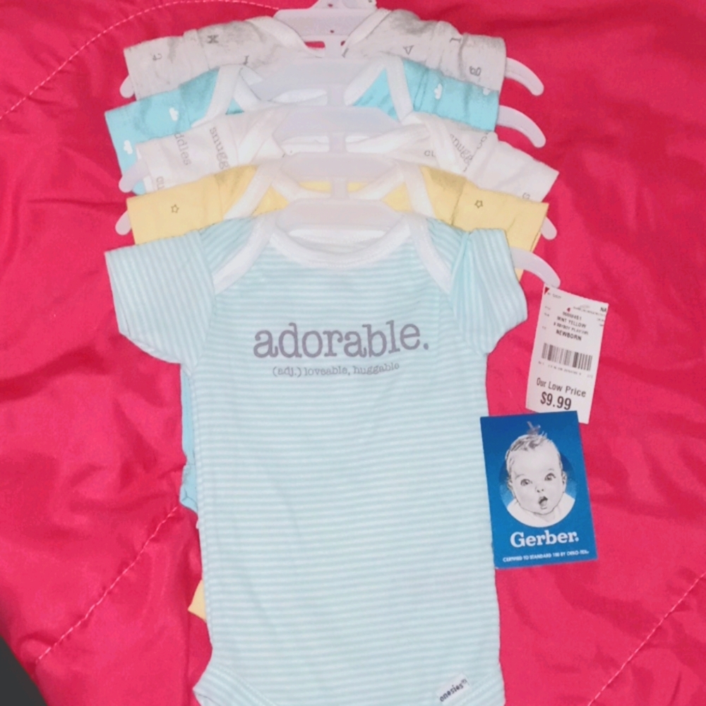 5 piece onesie set